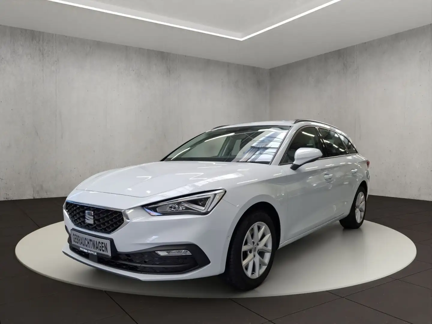 SEAT Leon Sportstourer Style 2.0 TDI 7-Gang DSG Blanc - 1