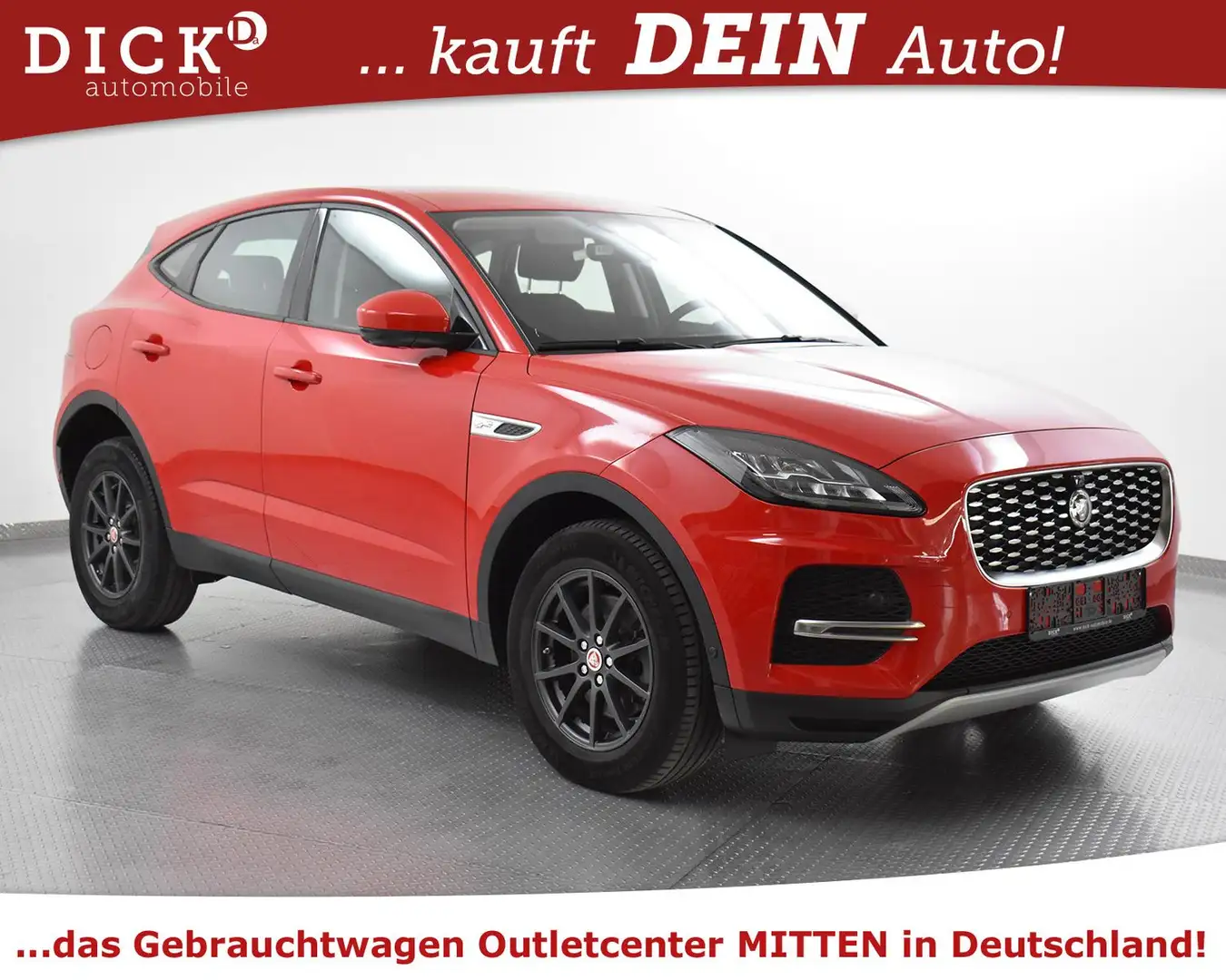 Jaguar E-Pace 2.0d Aut. AWD NAVI+LED+SHZ+TEMP+DAB+360°+ Piros - 1