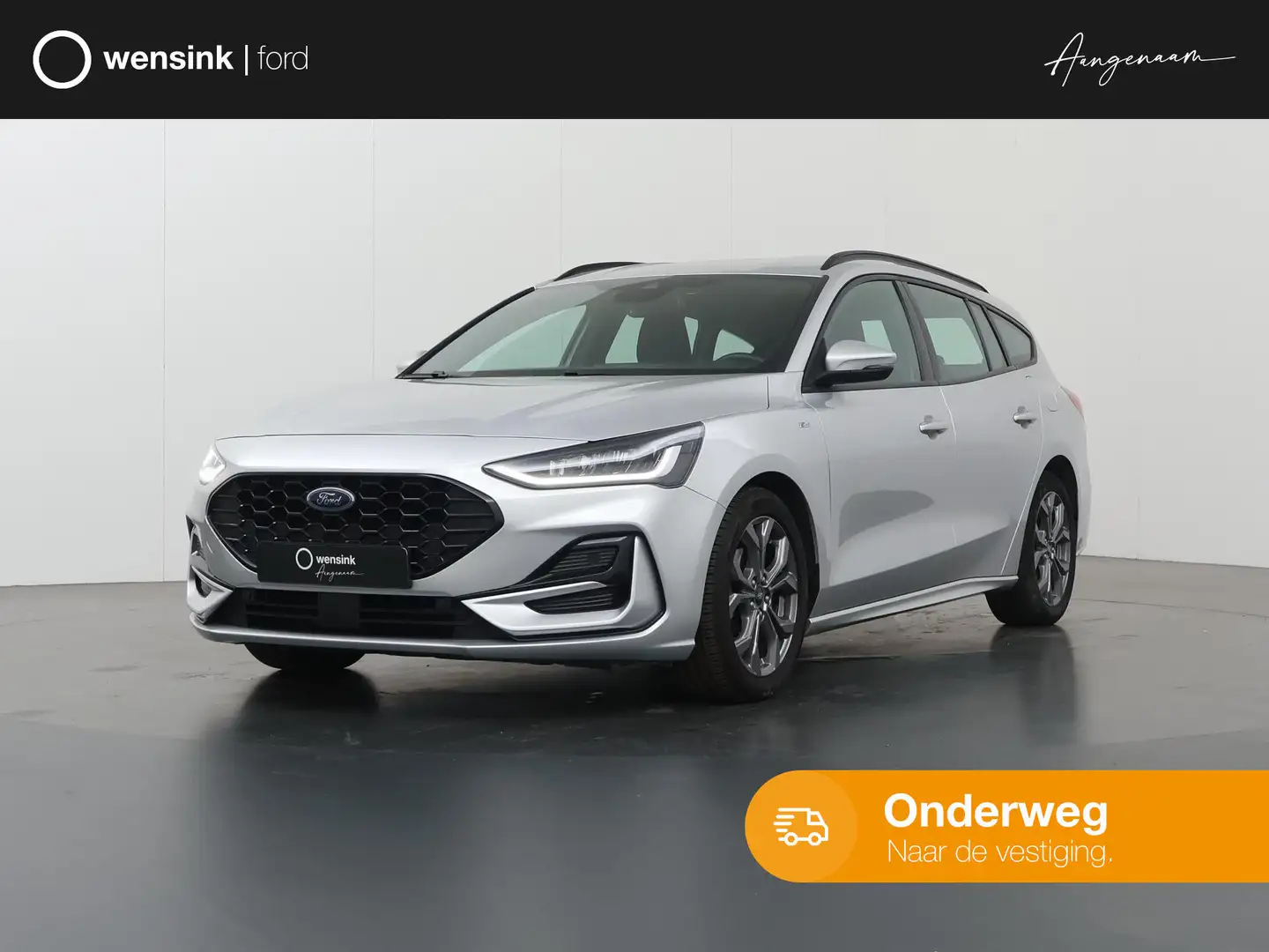 Ford Focus Wagon 1.0 EcoBoost Hybrid ST Line | Navigatie | Pa Grijs - 1