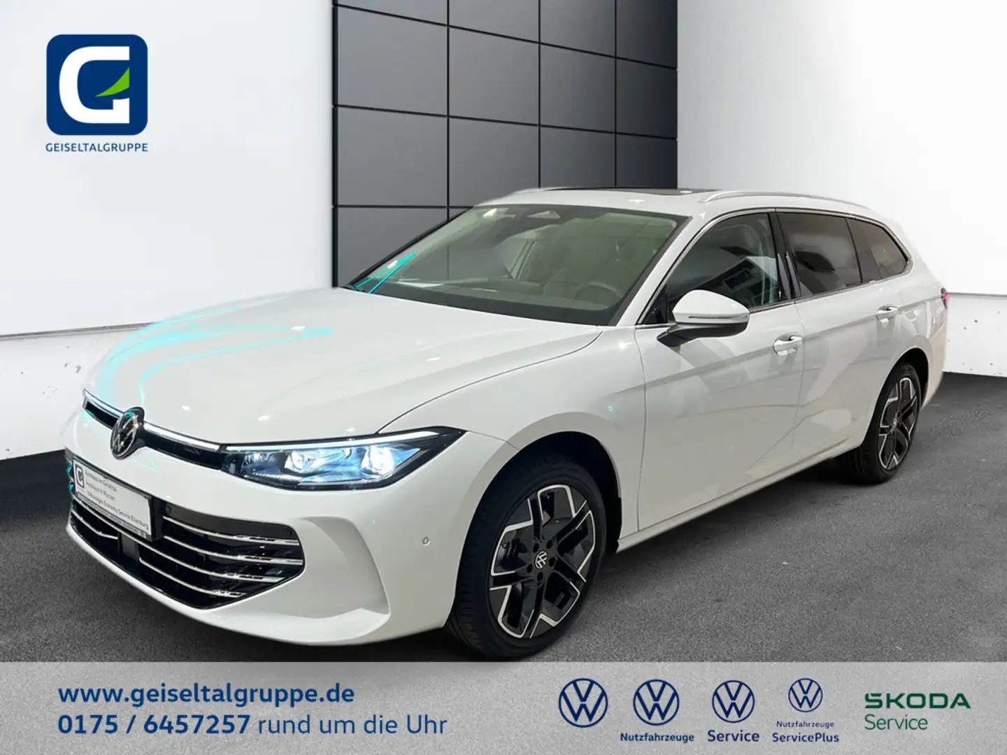 Volkswagen Passat Elegance 2,0 l TDI SCR 110 kW 150 PS 7-Gang-Doppel Bílá - 1