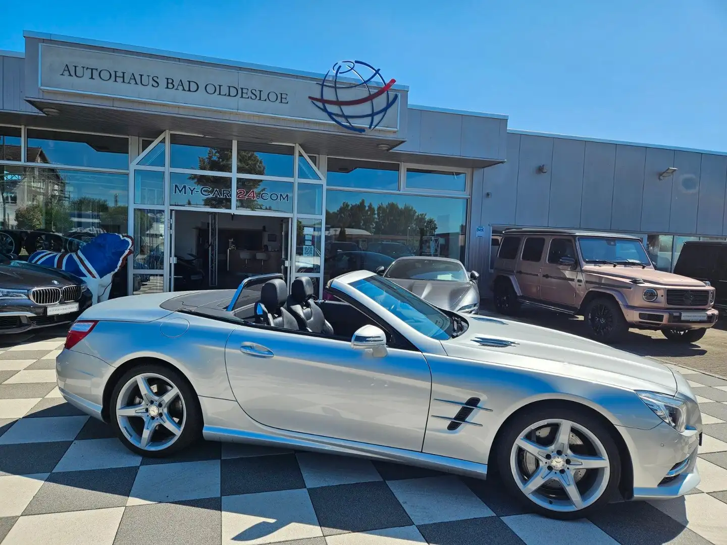 Mercedes-Benz SL 500 +AMG+Fahr Assit Plus+R Kam+ACC Srebrny - 2