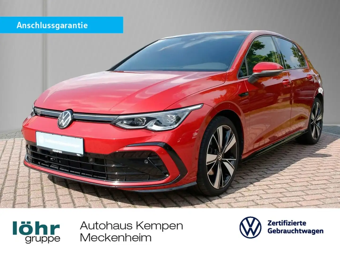Volkswagen Golf VIII 2.0 TSI DSG R-Line 18"Pano AHK Navi+VC ACC... Rot - 1