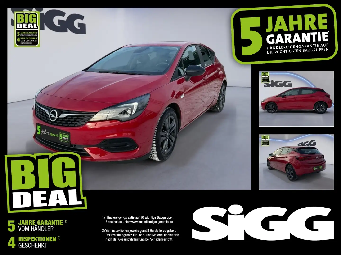 Opel Astra 1.2 Edition mit Allwetterreifen- Kauftipp! Rot - 1