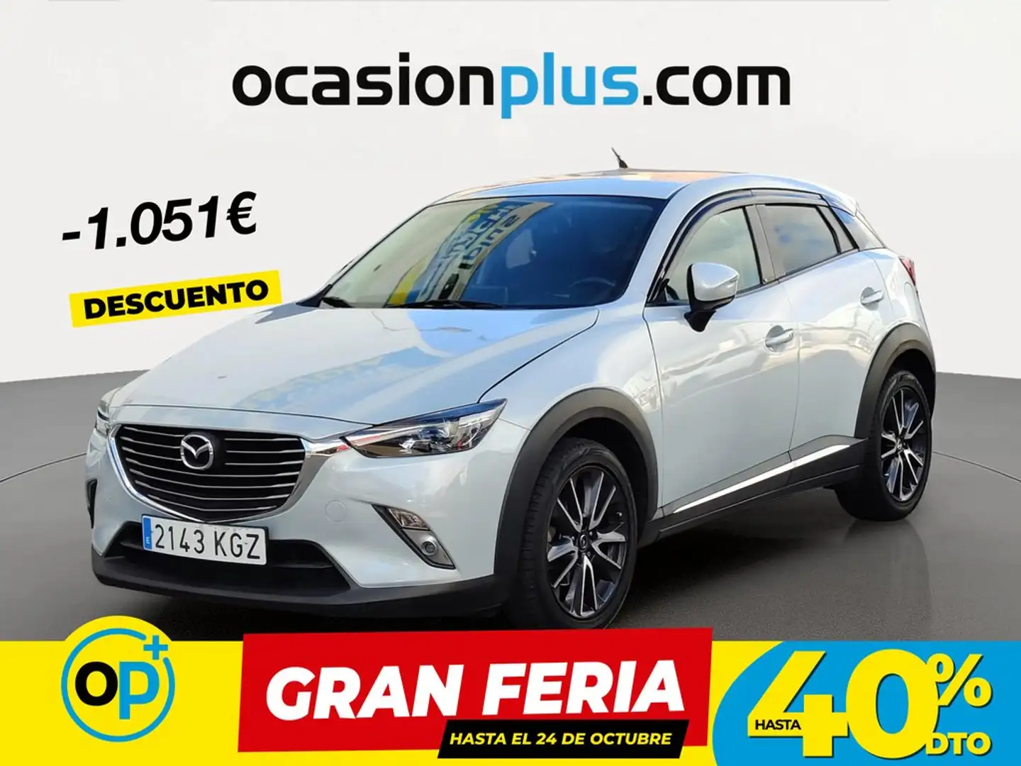 Mazda CX-3 2.0 Luxury 2WD 120 Gris - 1