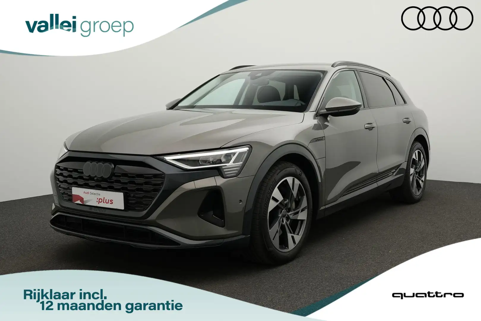 Audi Q8 e-tron 50 quattro Edition 95 kWh 340 pk | Luchtvering | A Grijs - 1