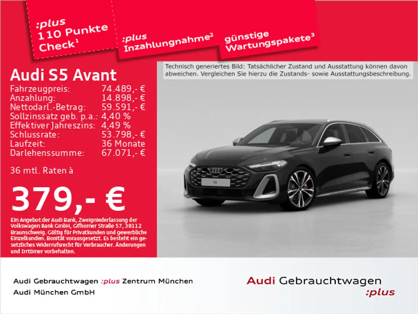 Audi TFSI S tronic B&O/Matrix/HUD/Assistenz/ Schwarz - 1