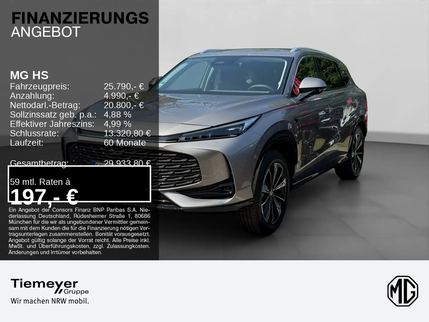 MG HS 1.5 AT Comfort Navi LED Virtual Silber - 1