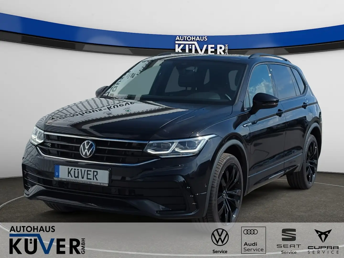 Volkswagen Tiguan Allspace R-Line 2,0 TSI DSG 4M+Pano+AHK Schwarz - 1