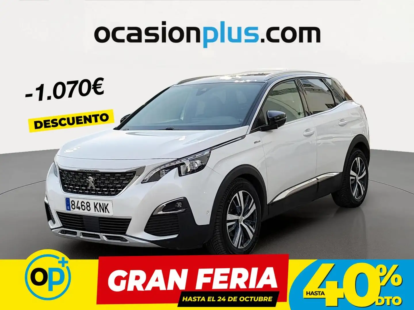 Peugeot 3008 2.0BlueHDi GT S&S EAT8 180 Blanco - 1