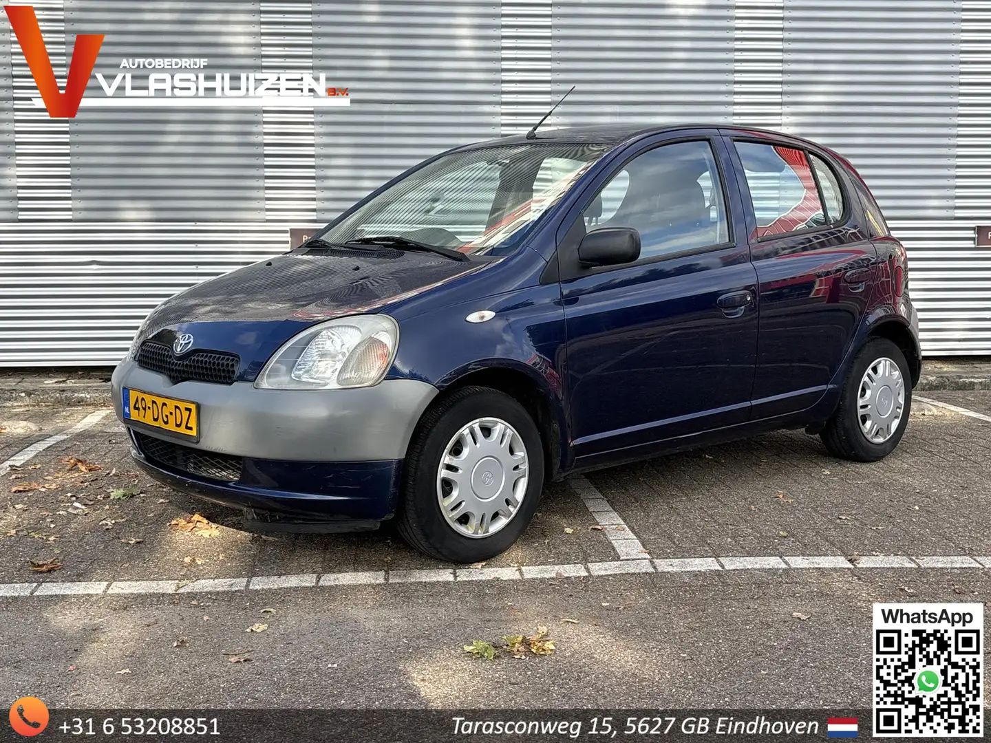 Toyota Yaris 1.0-16V VVT-i Terra | 5-Deurs | Trekhaak | APK 09- Blauw - 1
