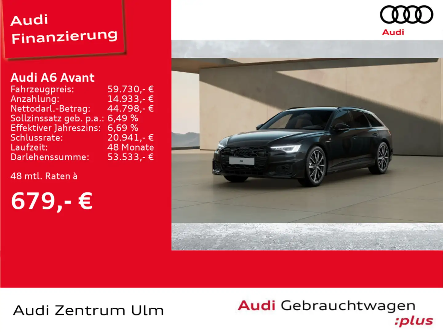 Audi A6 50 TDI qu S-Line Black AHK PANO 5J.GAR. Schwarz - 1
