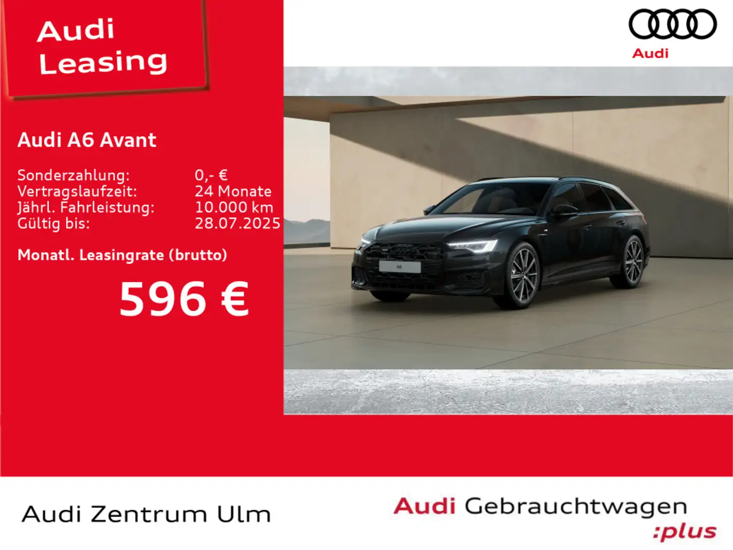Audi A6 50 TDI qu S-Line Black AHK PANO 5J.GAR. Noir - 1
