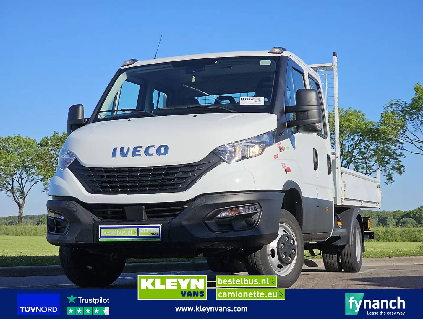 Iveco Daily 35C14 DUB.Cab Open-Laadbak Wit - 1
