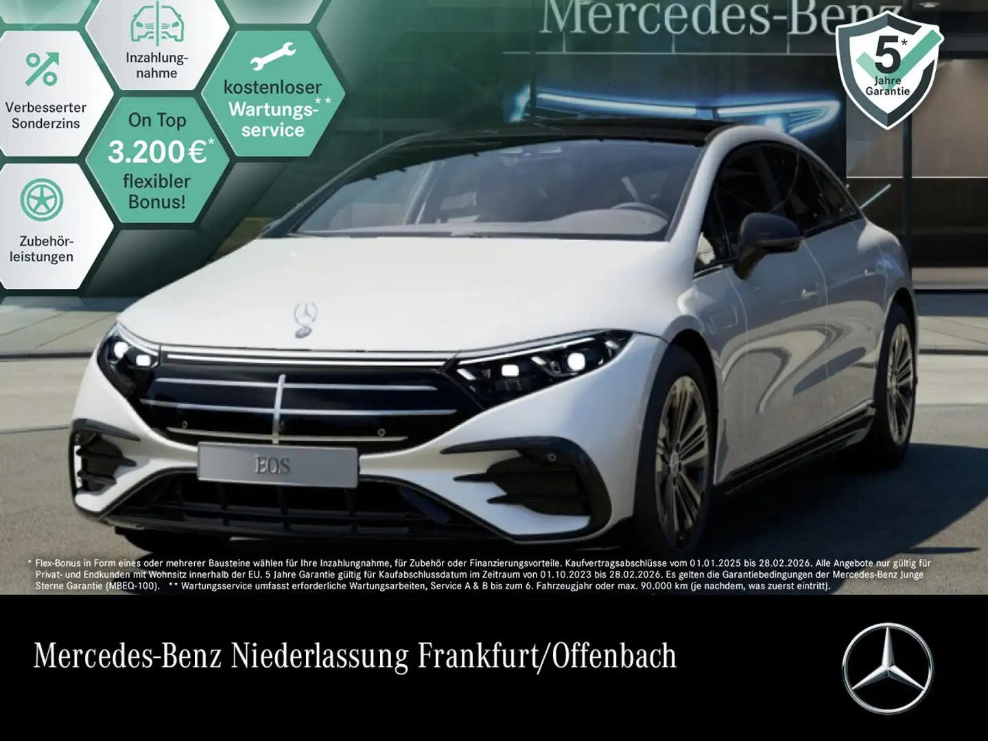 Mercedes-Benz EQS 350 Avantgarde AMG Fahrass Fondent WideScreen Weiß - 1