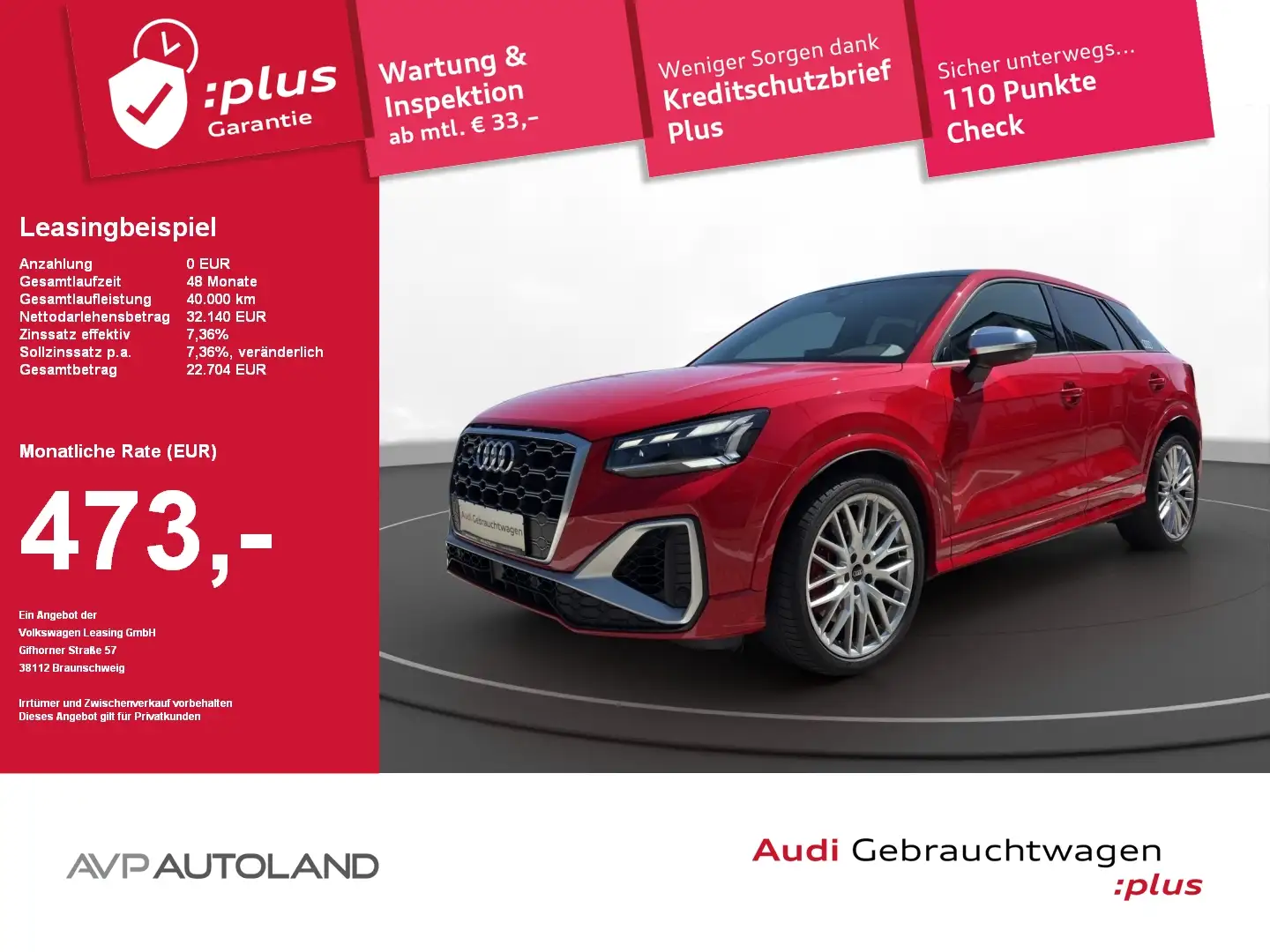 Audi SQ2 2.0 TFSI quattro S tronic | MMI NAVI PLUS | Rood - 1