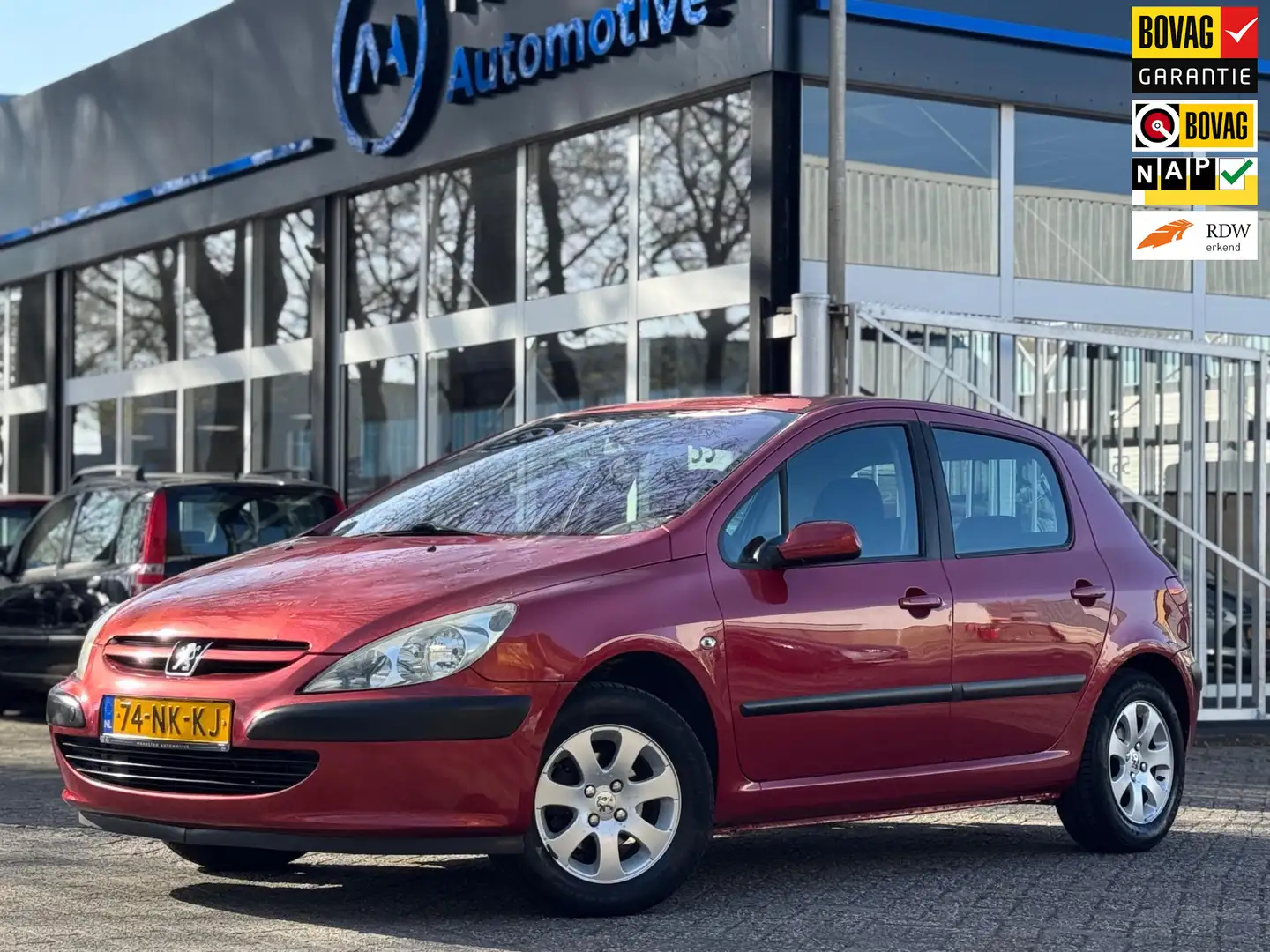 Peugeot 307 1.6 Nieuwe APK Airco Trekhaak 5deur Vol historie B Rood - 1
