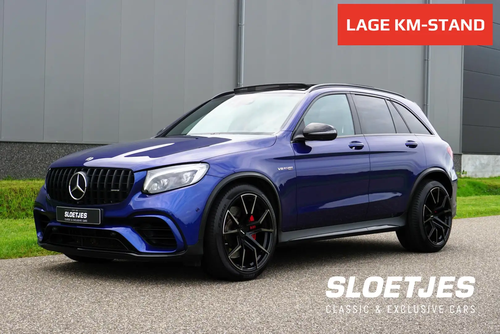Mercedes-Benz GLC 63 AMG S 4MATIC+ 510 pk |BTW AUTO| Topstaat |4.0L V8 |Gla Blauw - 1