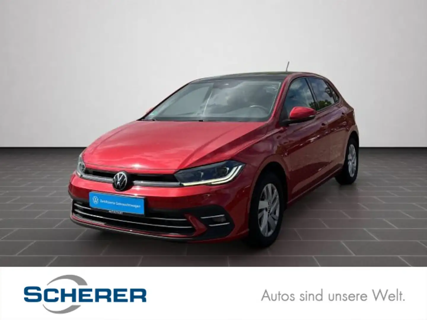 Volkswagen Polo 1.0 TSI DSG Style LED+Pano+Kamera+App+Clima Rouge - 1