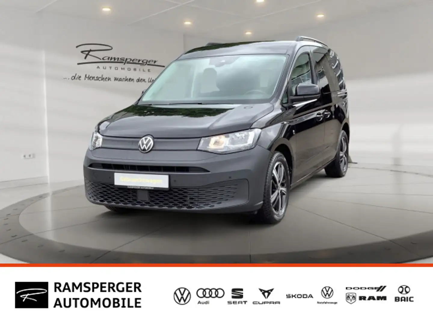 Volkswagen Caddy 1.5 TSI California AHK Klima APP SHZ PDC Noir - 1