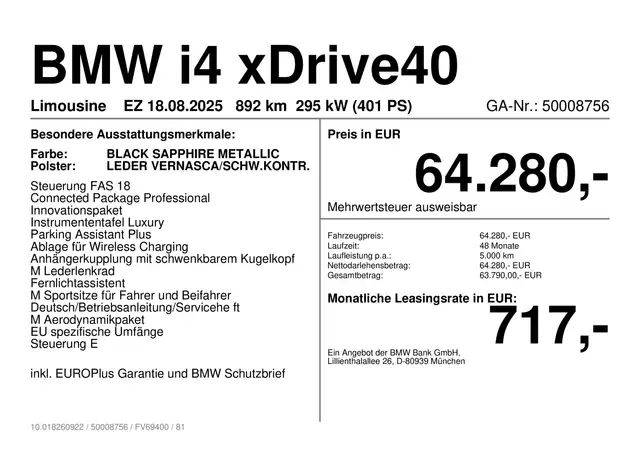 BMW I4 view 2