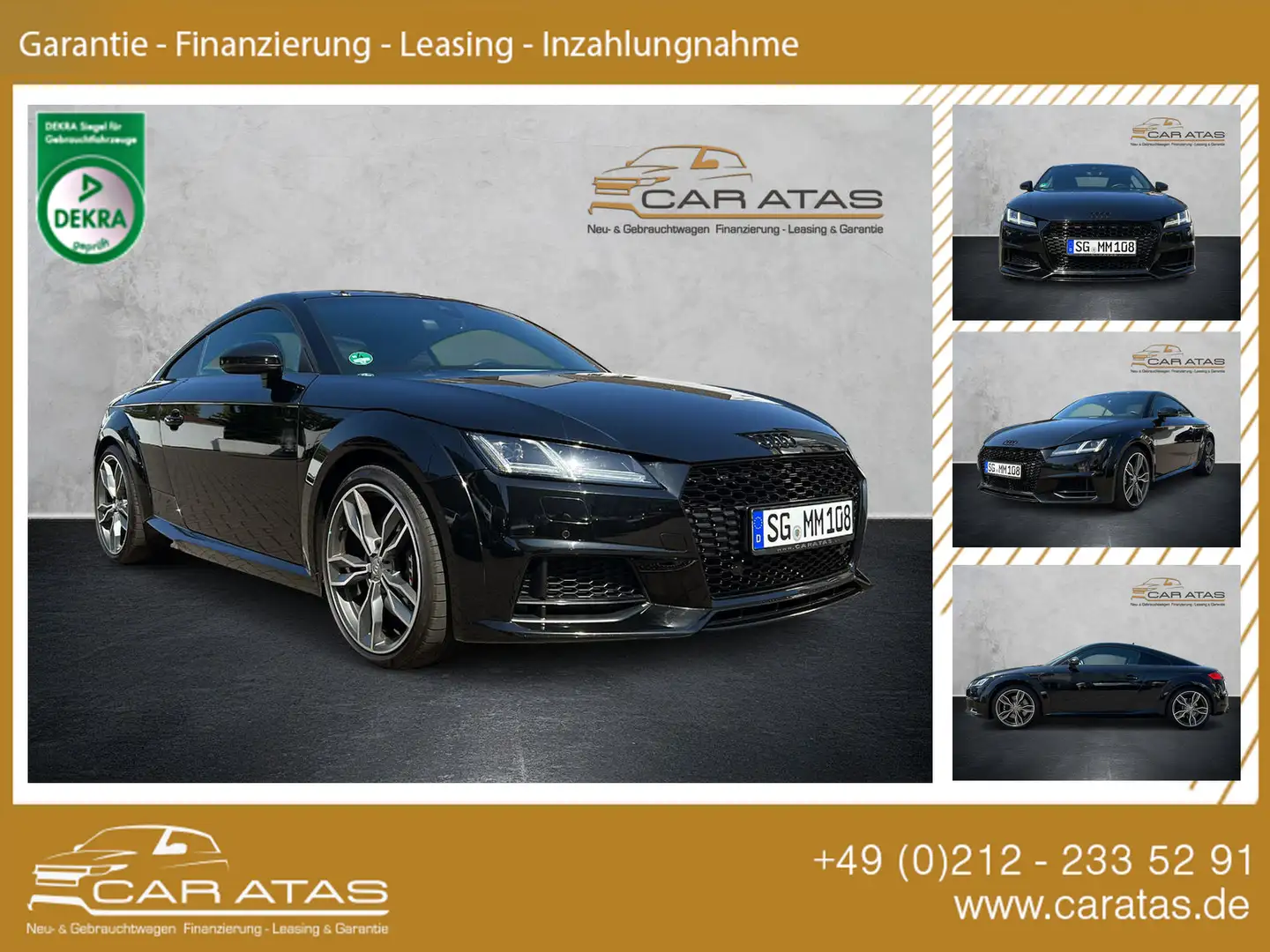 Audi TTS Coupe 2.0 TFSI quat BLACK Schalter KEINE OPF Schwarz - 1