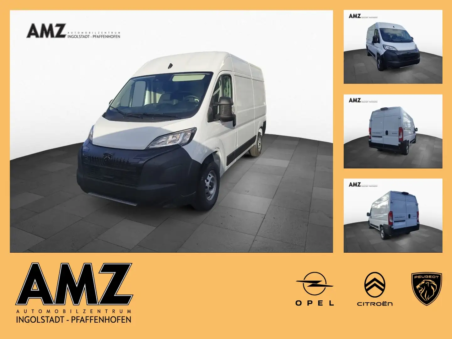 Peugeot Boxer Kasten Hochraum 140PS 2H2 SitzH. Klima Wit - 1