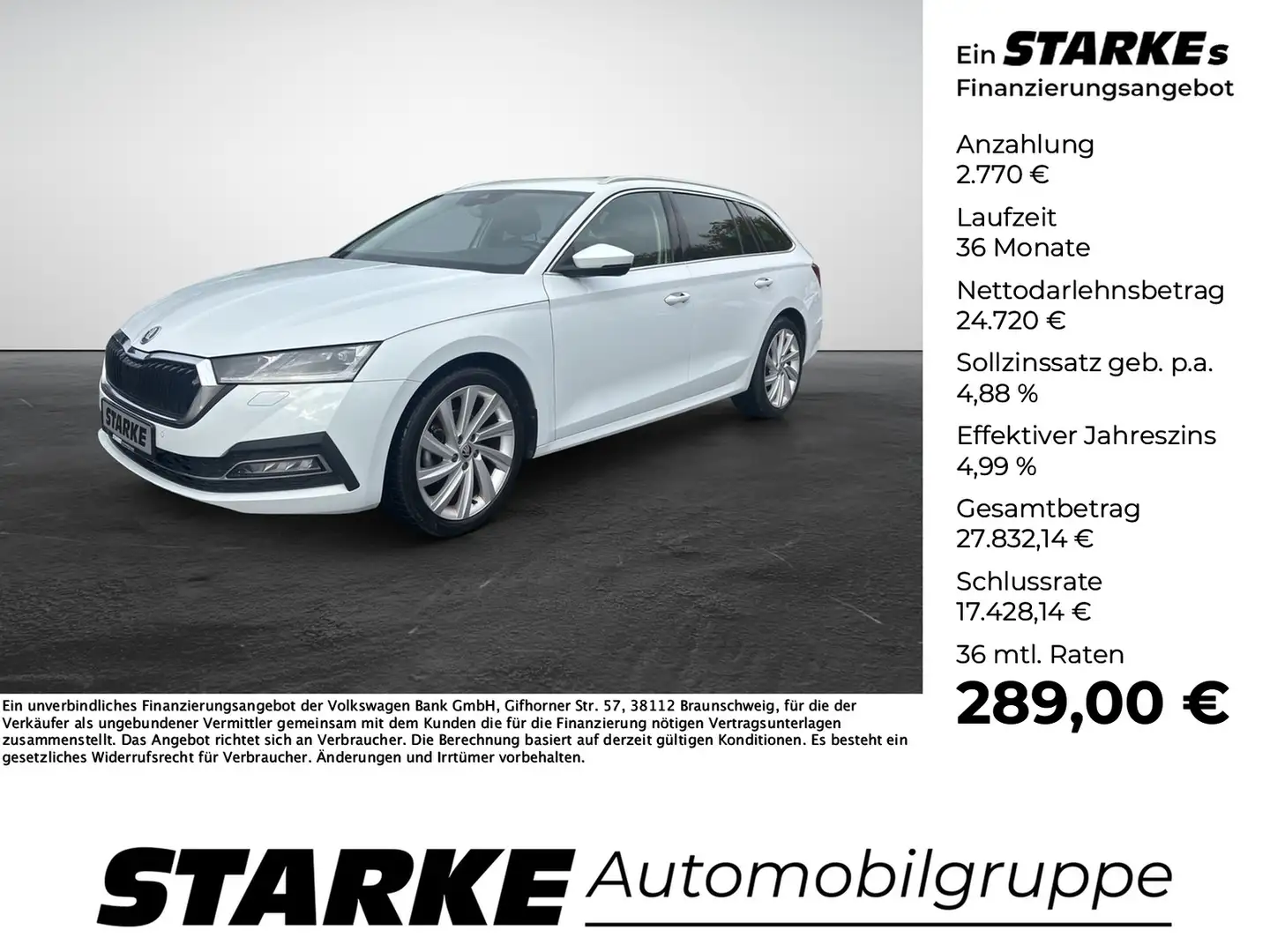 Skoda Octavia Combi 2.0 TDI DSG Style 18"LM AHK AHK HeadUp Weiß - 1