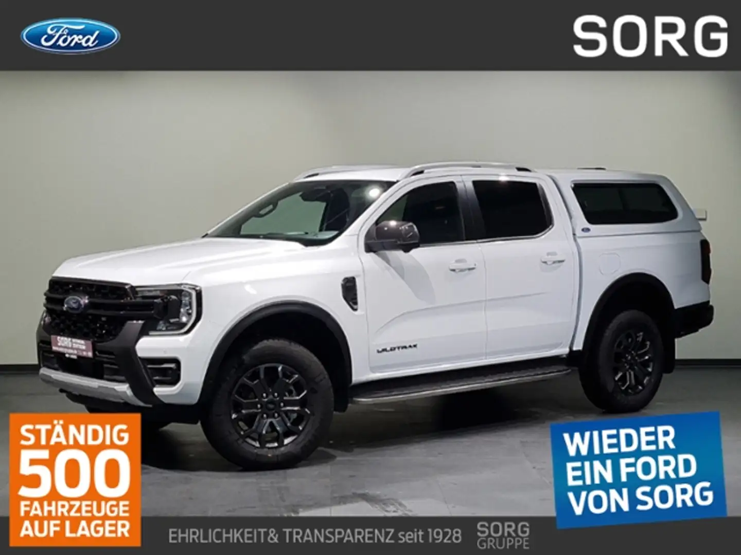Ford Ranger Wildtrak Doppelkabine "Hardtop" *NEU* Weiß - 1