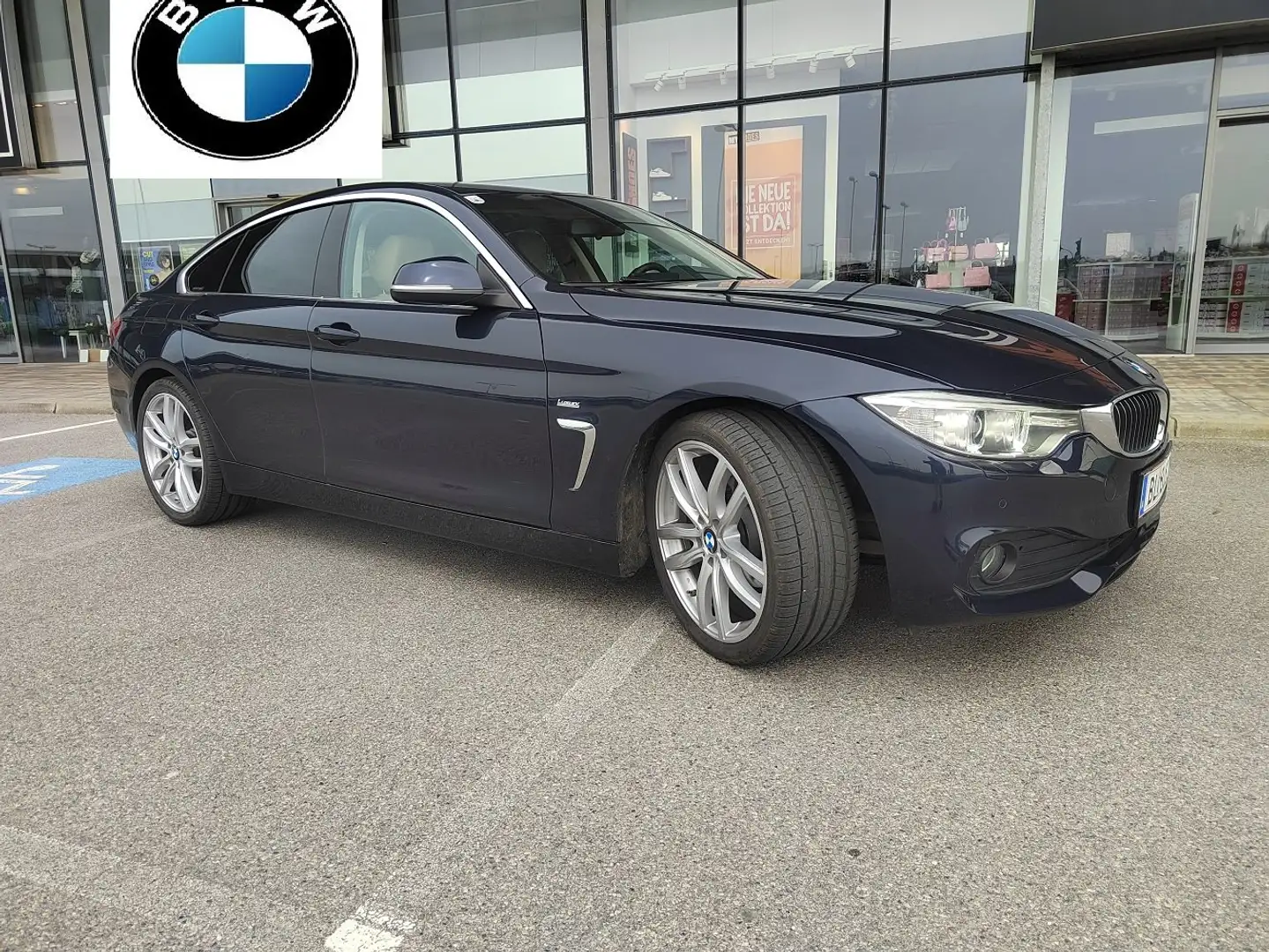 BMW 418 418 Gran Coupe Luxury Lin Aut. Volleder Kamra Navi Blau - 2