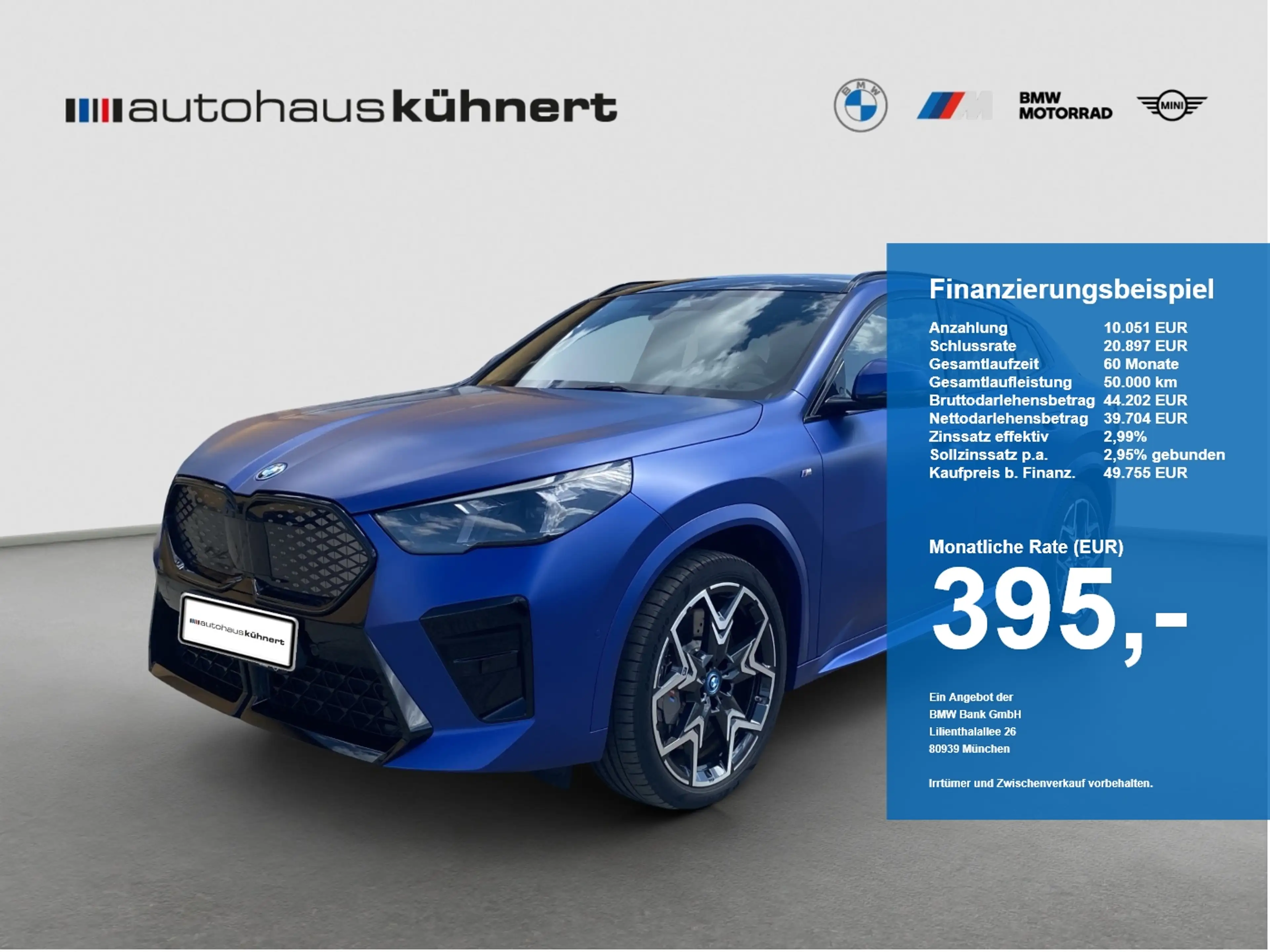 BMW iX2 xDrive 30 M-Sport PRO ACC Pano HUD H&K 360