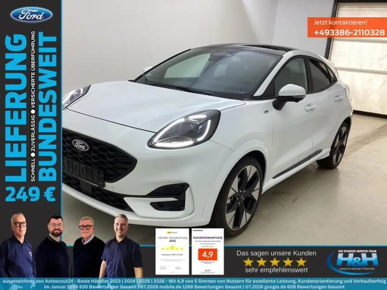 Ford Puma 1.0 M-Hybrid ST-Line X ACC+Pano+360°Kam+SHZ
