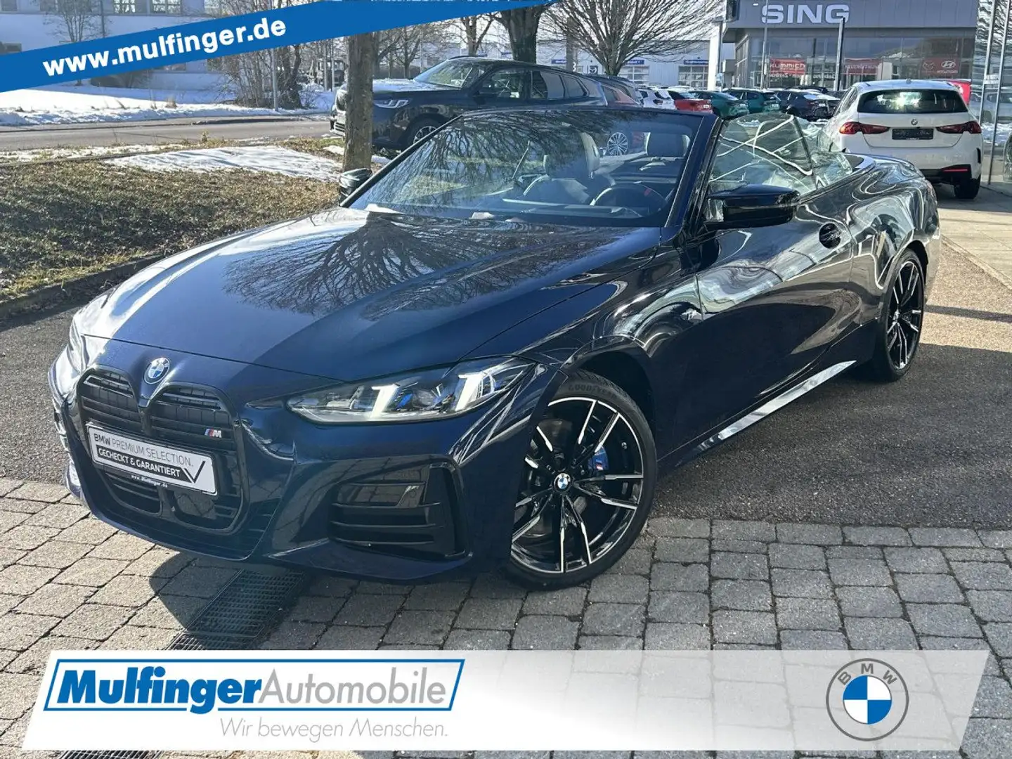 BMW 440 Md xDr.Cabrio HUD ACC 360° Standh.H/K.AHK 19" Bleu - 1