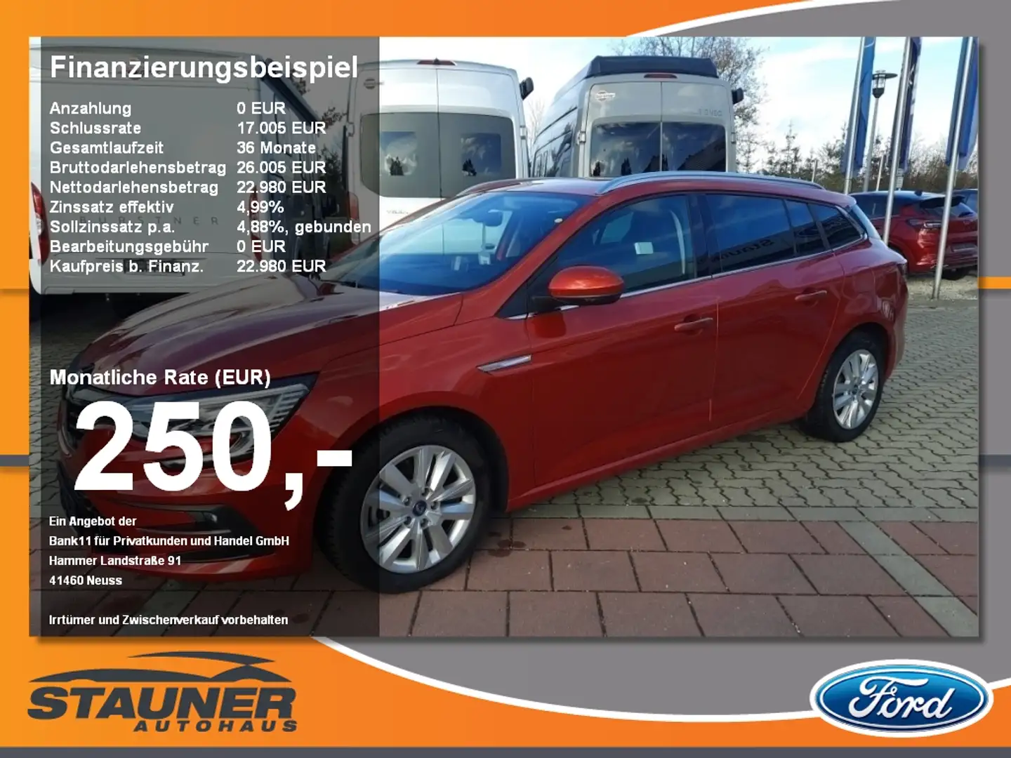 Renault Megane IV 1.6 E-TECH Plug-in Hybrid 160 Grandtour GPF Int Rouge - 1