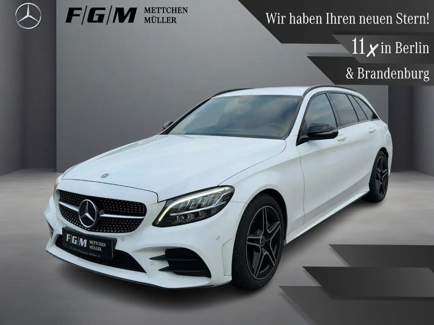 Mercedes-Benz C 200 T AMG-Line CarPlay|Night|Sitzhz|Kam|LED Weiß - 1