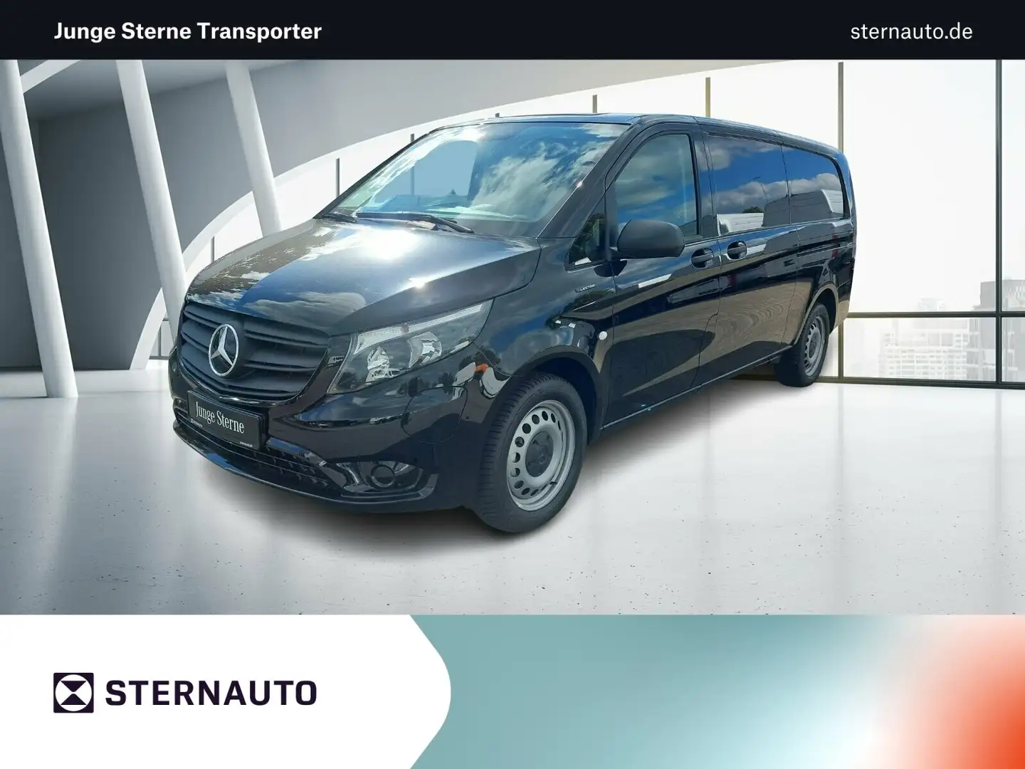Mercedes-Benz Vito eVito 112 Kasten Extralang DAB Navi Klima Kamera Schwarz - 1