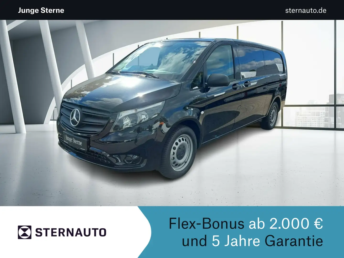 Mercedes-Benz Vito eVito 112 Kasten Extralang DAB Navi Klima Kamera Noir - 1