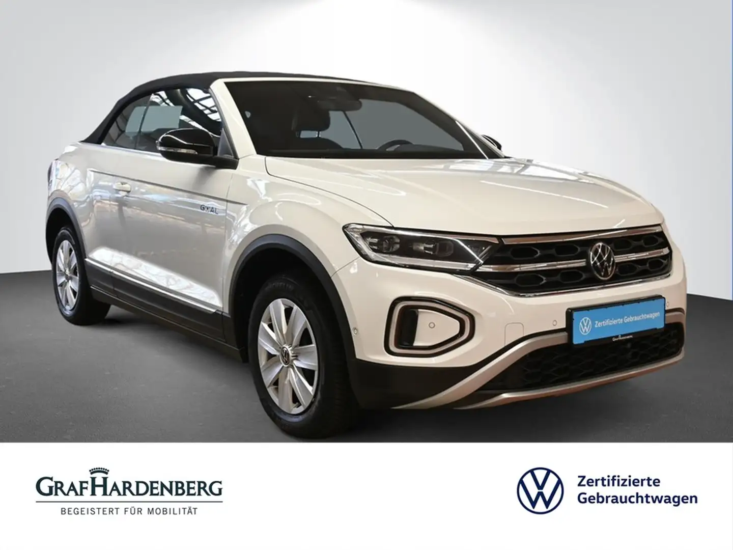 Volkswagen T-Roc Cabriolet 1.5 TSI Automatik Goal LED PDC ACC SzHzg Weiß - 1