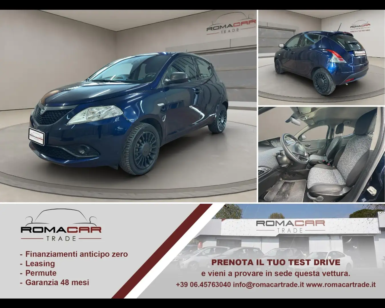 Lancia Ypsilon 3ª serie - Ypsilon 1.0 FireFly 5 porte S&S Hybrid Blu/Azzurro - 1