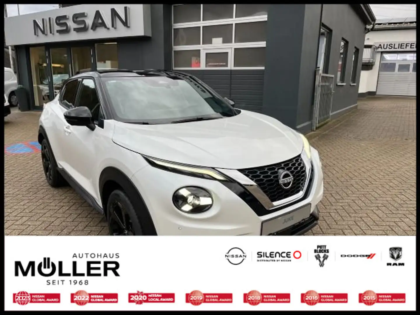Nissan Juke 1,0 Tekna 19" BOSE BFS LED Klima I-Key Navi Weiß - 1