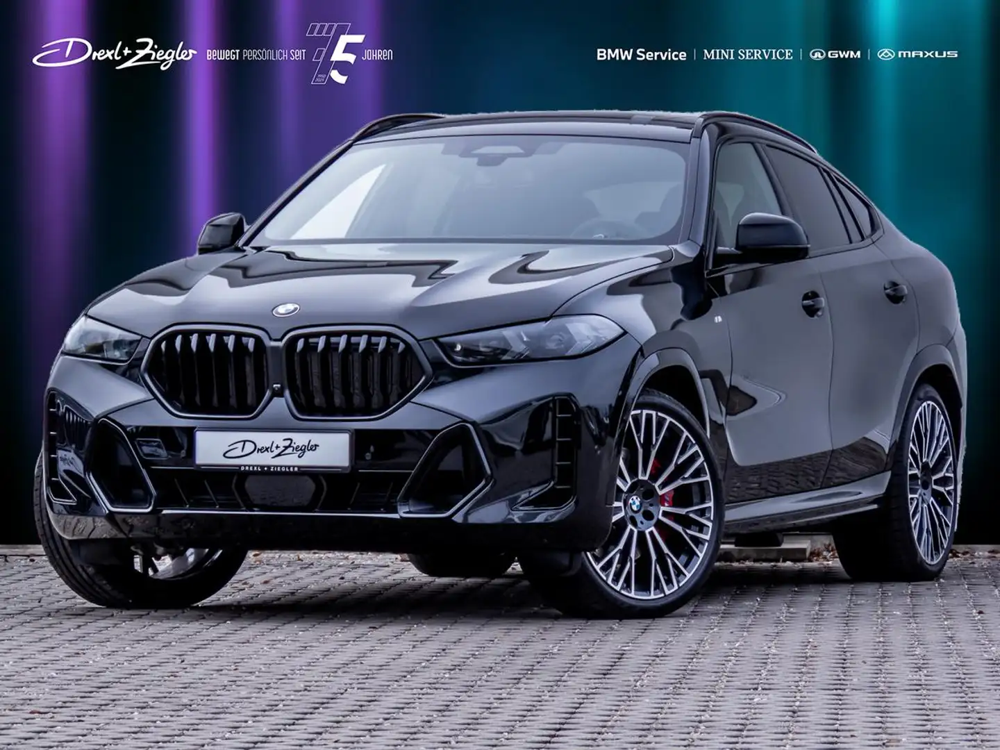 BMW X6 xDrive40d M Sport PRO 22" SKY 2A-Luft StHzg Black - 1