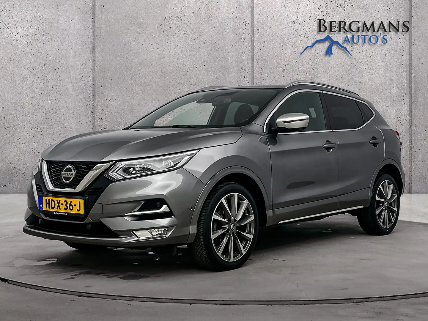 Nissan Qashqai 1.3 DIG-T Tekna + // 1e EIGENAAR // PANORAMA // LE Gris - 1
