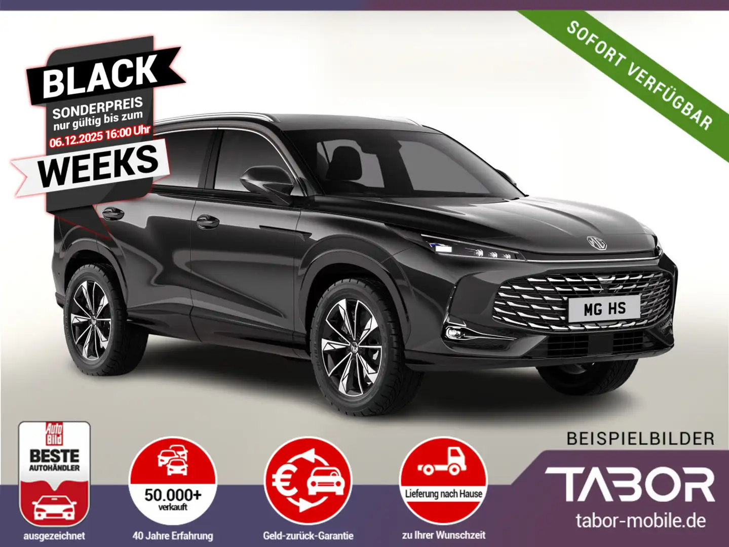 MG HS 1.5 T-GDI 170 Luxury Kam360 TotW UVP-22%* Noir - 1