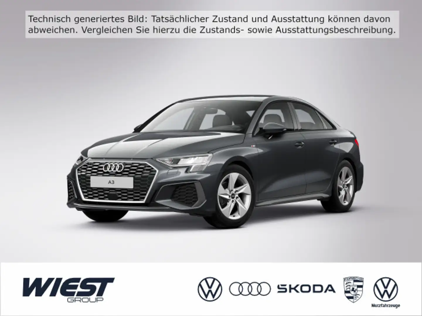 Audi A3 30 TFSI S line *Fahrschulfahrzeug* RFK SHZ PD Grau - 1