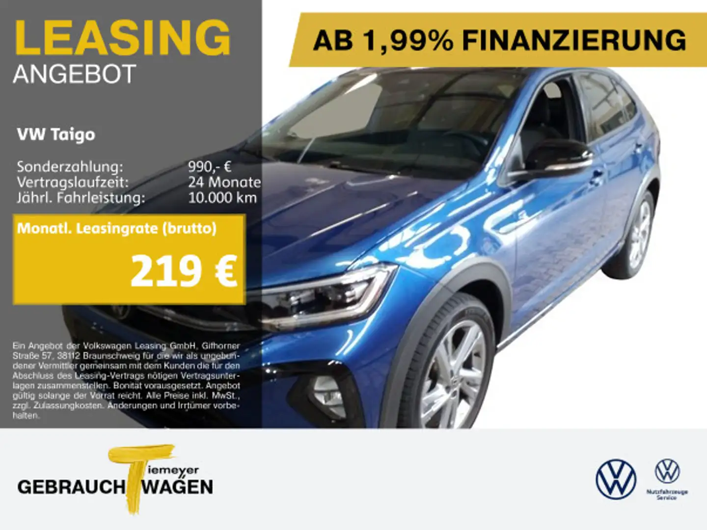 Volkswagen Taigo 1.5 TSI DSG R-LINE IQ.DRIVE KAMERA BEATS N Blau - 1