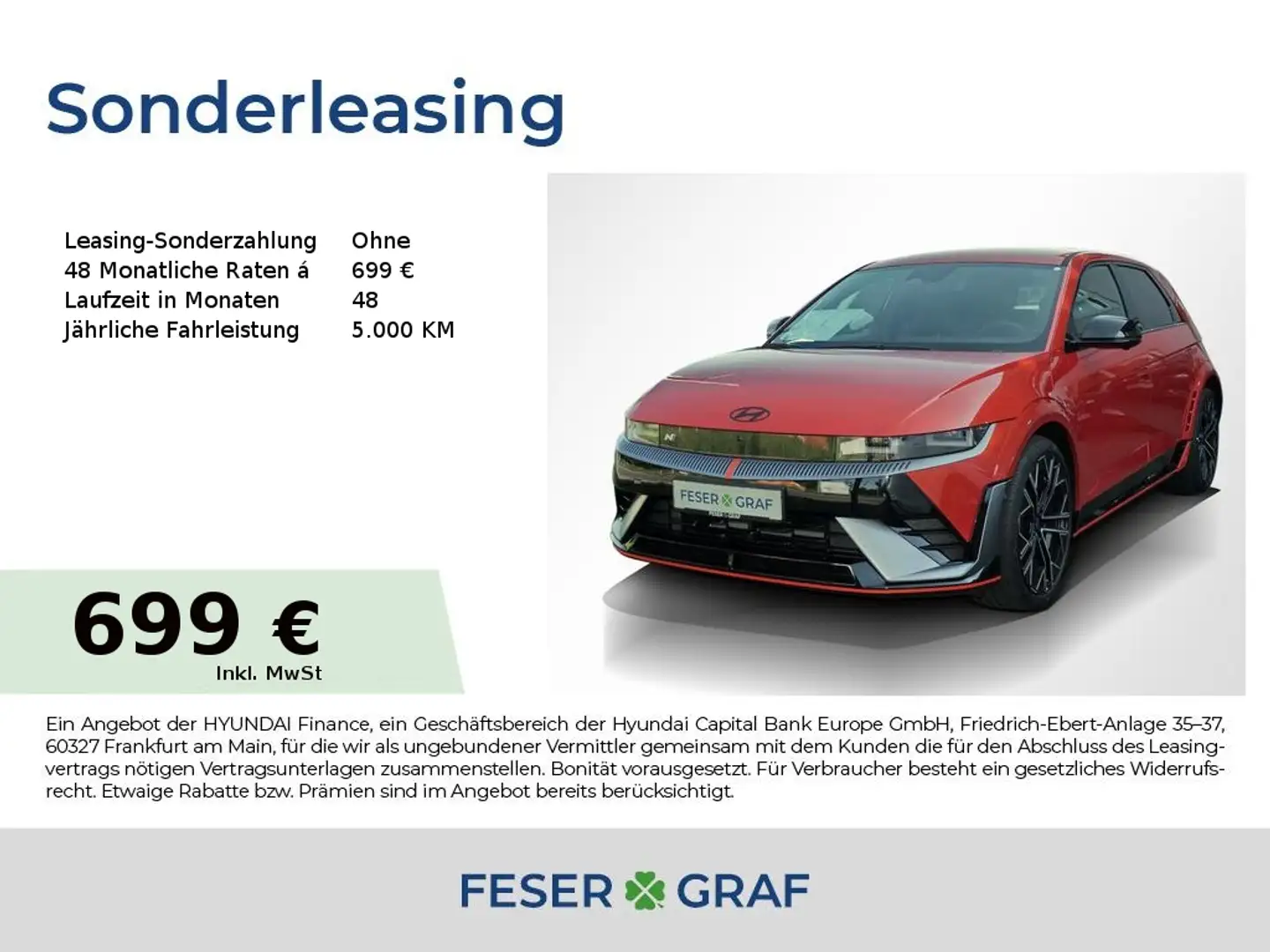 Hyundai IONIQ 5 PERFORMANCE NAVI CAM LED SITZ-PAKET Orange - 1