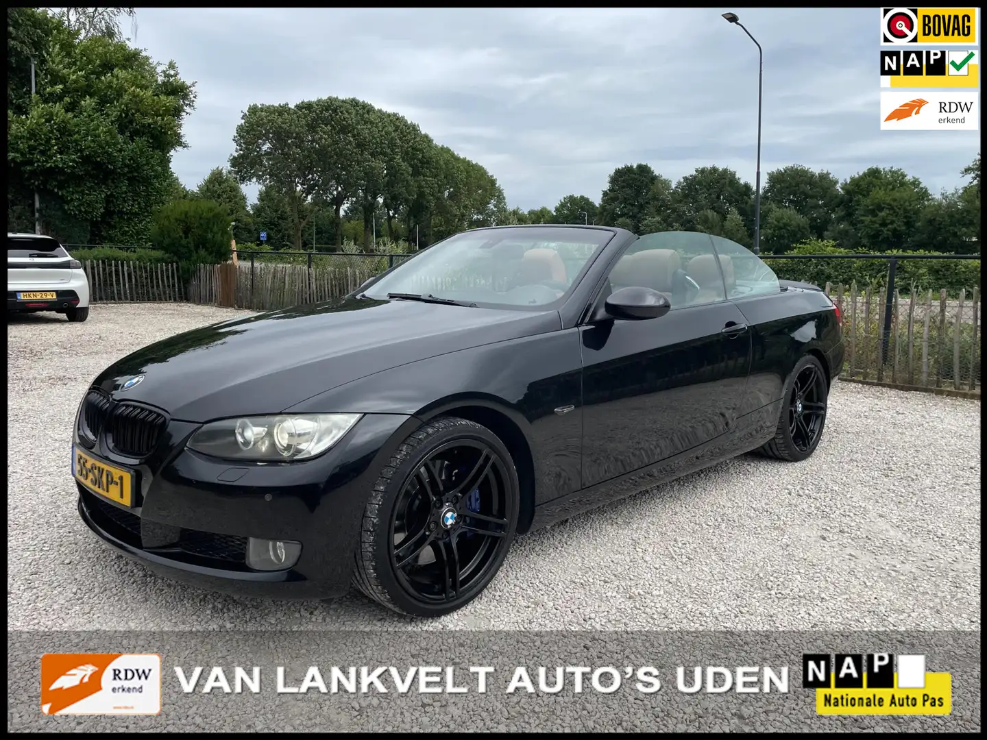 BMW 335 3-serie Cabrio 335i 306pk High Executive Automaat Zwart - 1