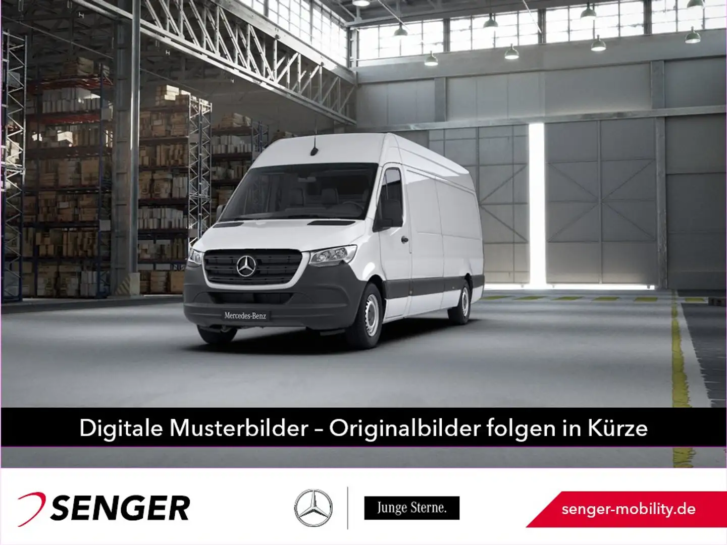 Mercedes-Benz Sprinter 316 CDI KA L3H2 MBUX AHK Holz 3-Sitzer Weiß - 1