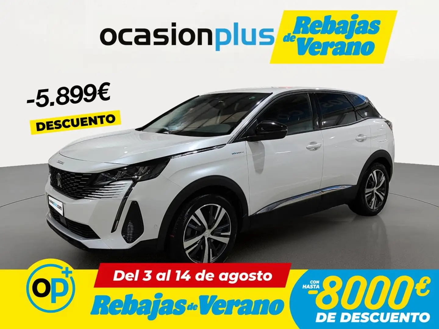 Peugeot 3008 HYB PHEV 300 Allure Pack AWD e-EAT8 Blanco - 1