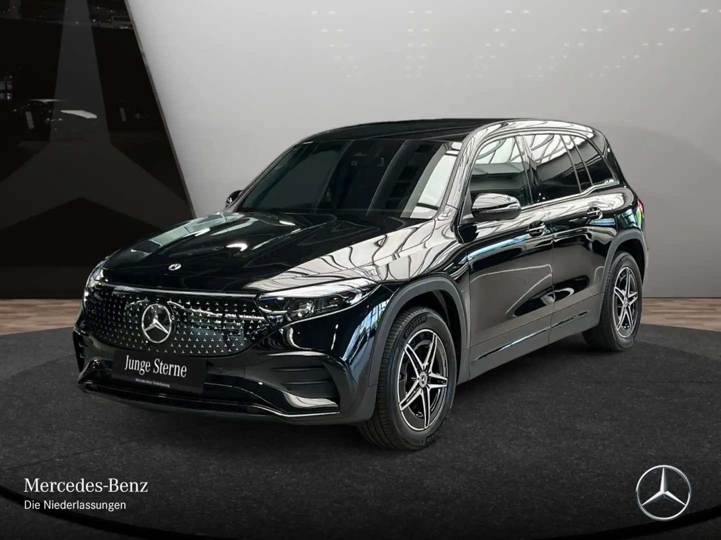 Mercedes-Benz EQB 300 4M AMG+NIGHT+ADVANCED+360+MEMORY+SPUR Schwarz - 2