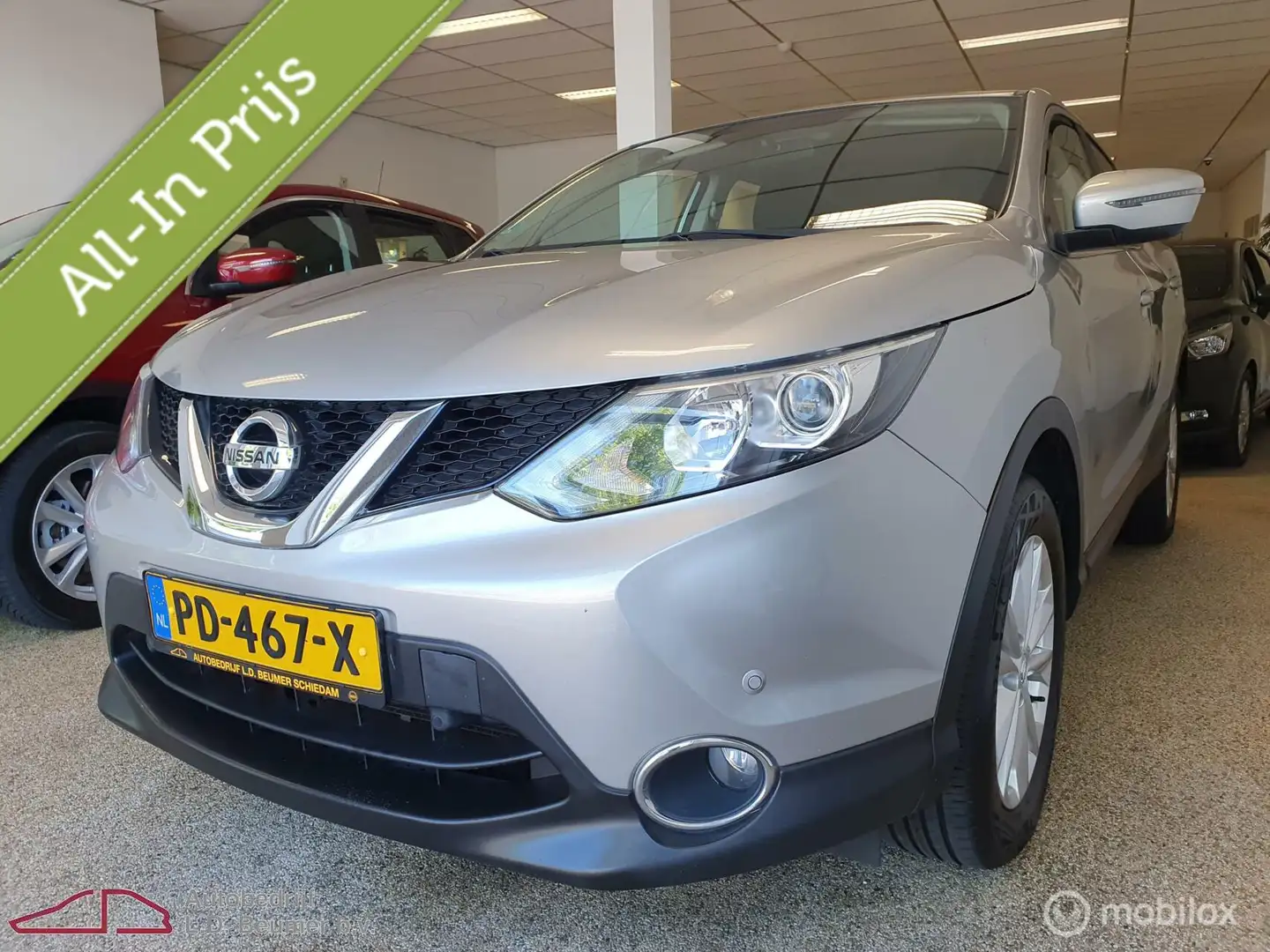 Nissan Qashqai 1.2 Acenta *NL, TRKHK, RIJKLAARPRIJS!* Gris - 1